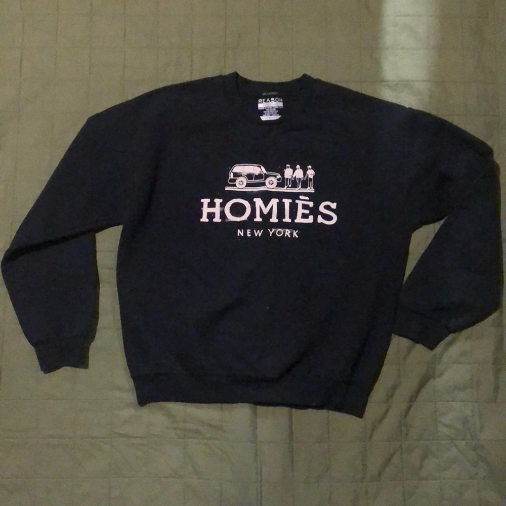Reason - “Homies” mens graphic sweater medium; made in NYC